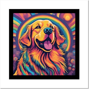 Psychedelic Retriever Posters and Art